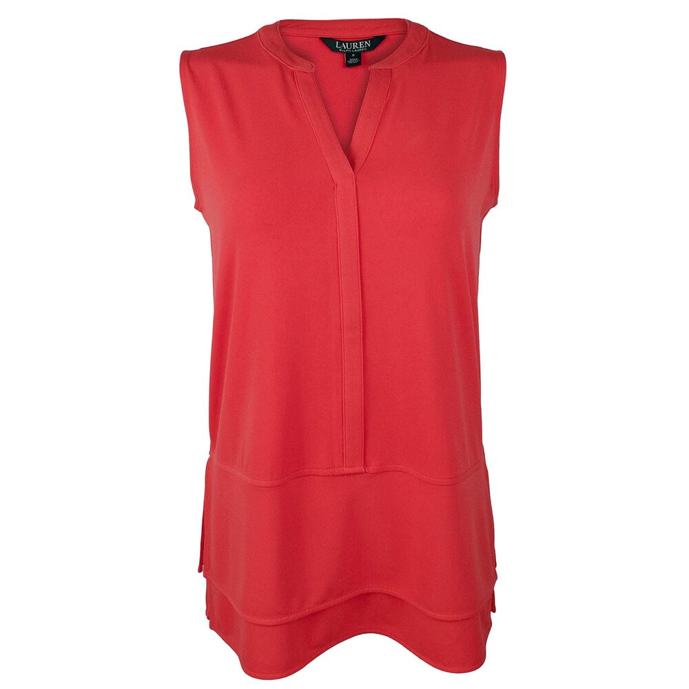 NWT Lauren Ralph Lauren Women's Sleeveless Layered Top-R-S $79.5